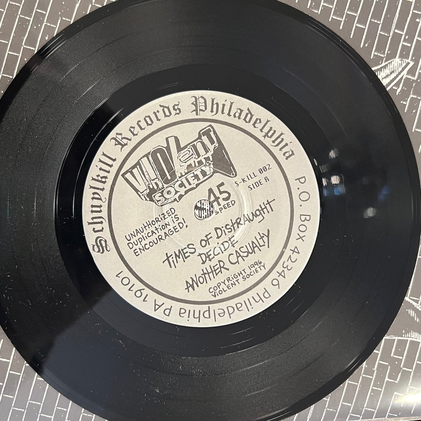 Violent Society / The Boils 7" Split