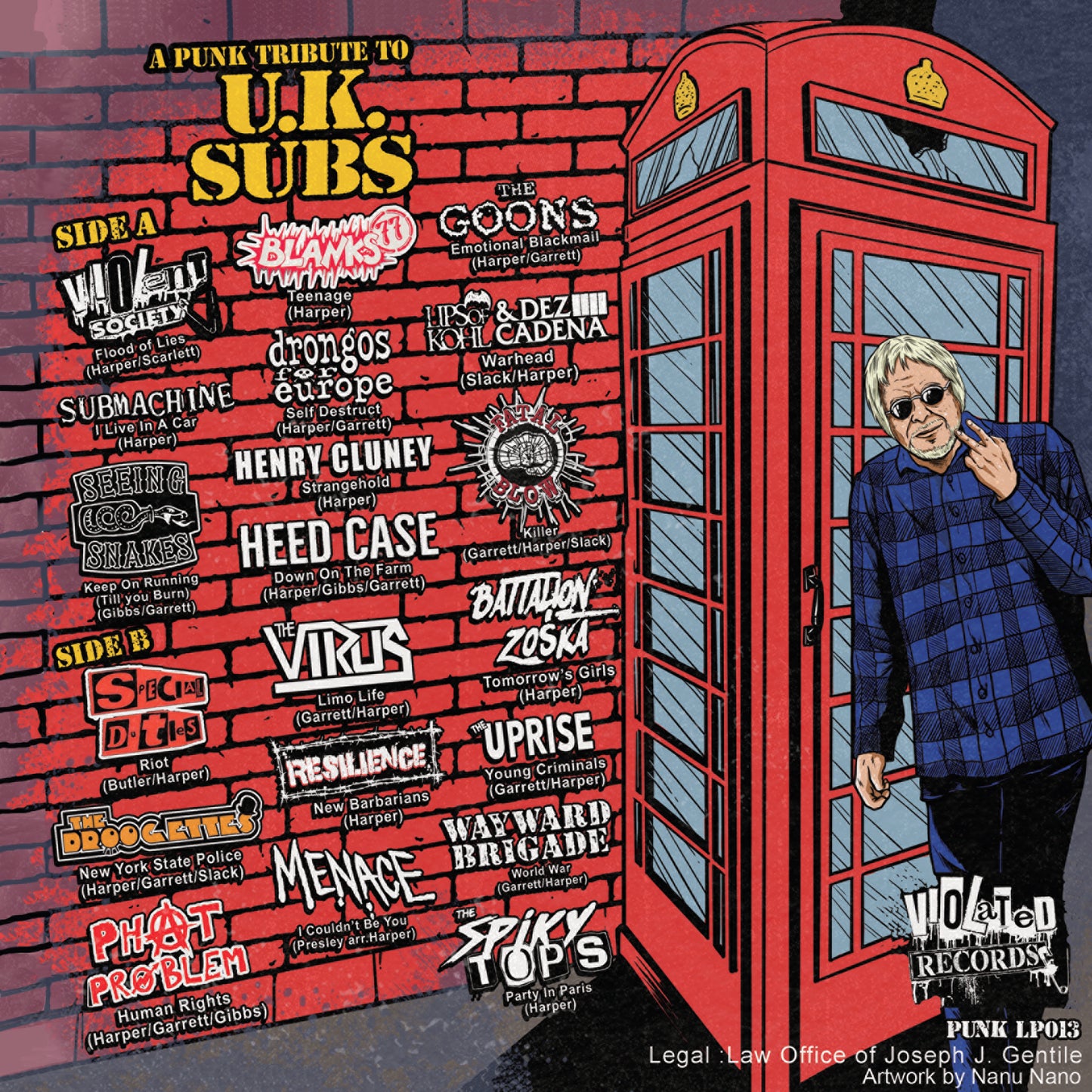 Various Artists - A Punk Tribute To The U.K. Subs CD