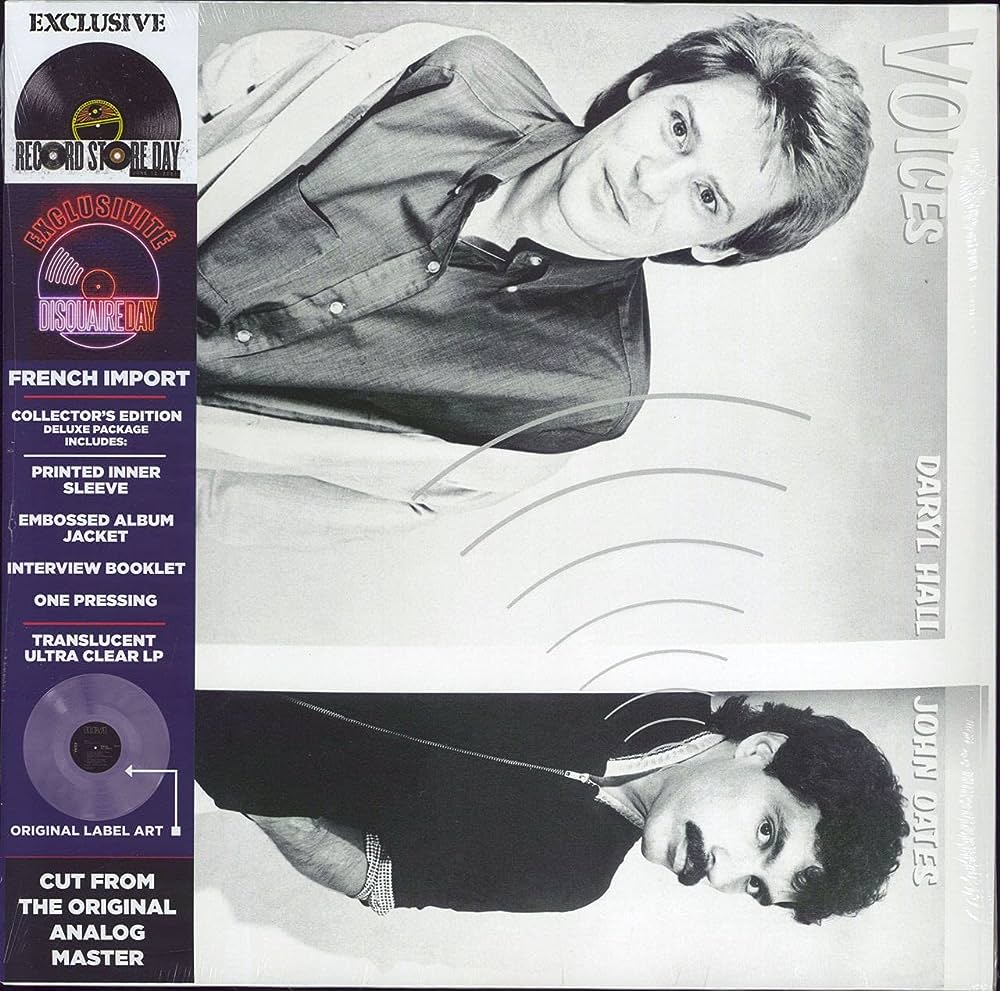 Hall & Oates - Voices (Translucent Ultra Clear Vinyl WOWWWWW) (RSD21)