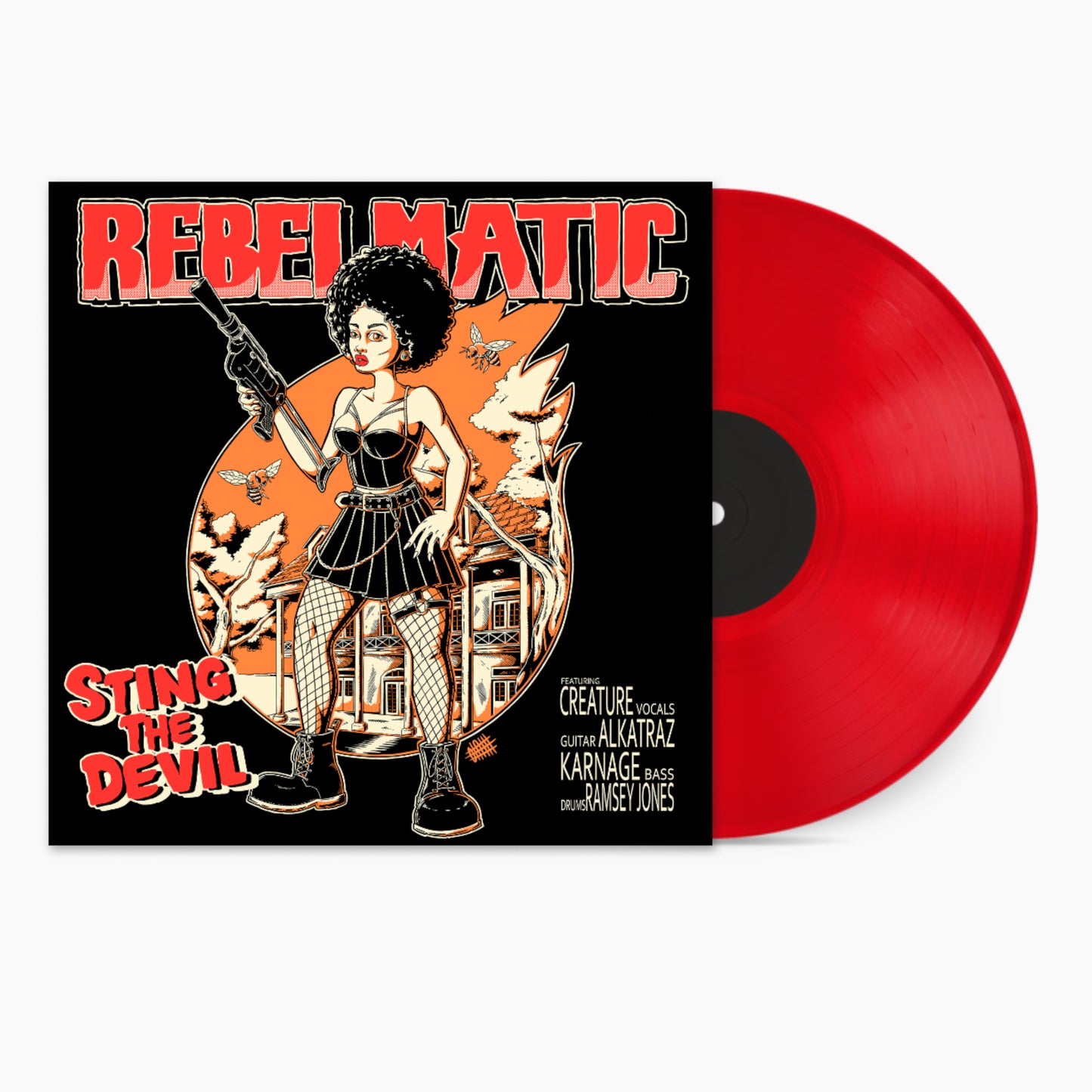 Rebelmatic - Sting The Devil 12" LP (Fire Red/Citrus vinyl)