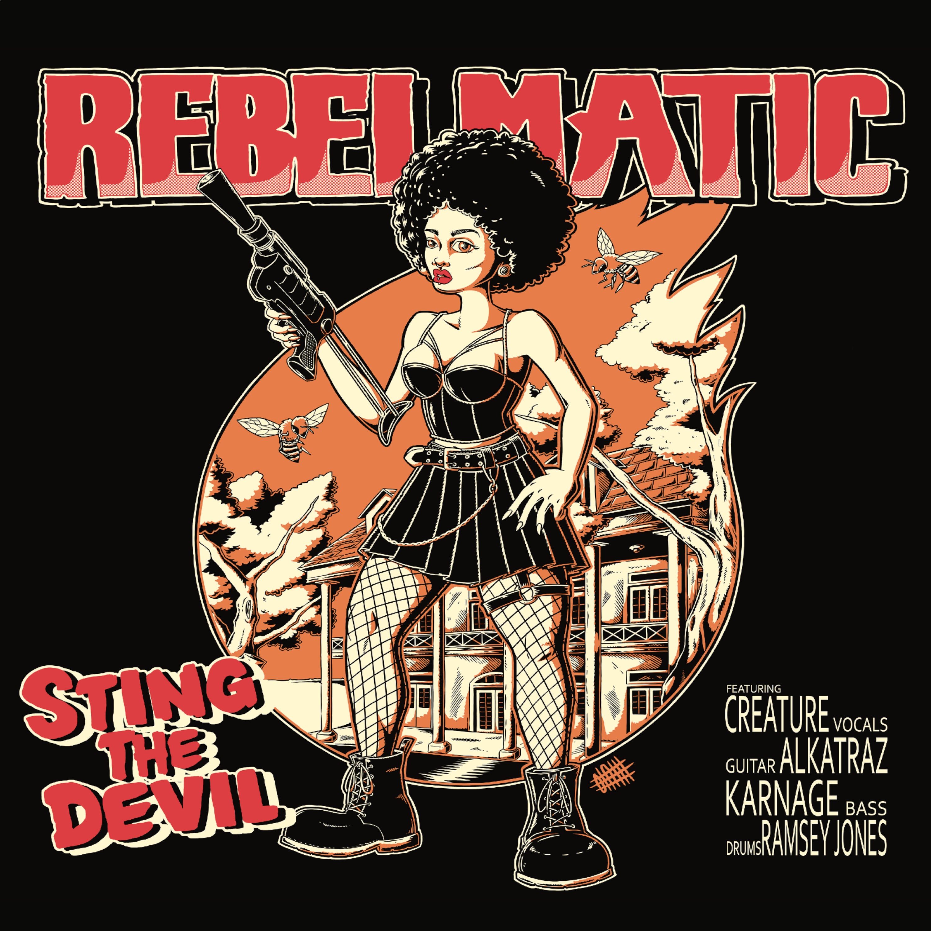 洋楽 Running Rebels Stop The Violence CD Rebelmatic - Sting The Devil [CD] – Creep Records