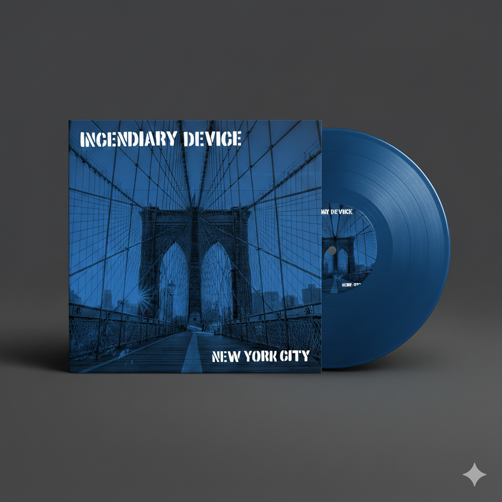 Incendiary Device - New York City [LP, Laguna Blue Vinyl/Cherry Red Vinyl]