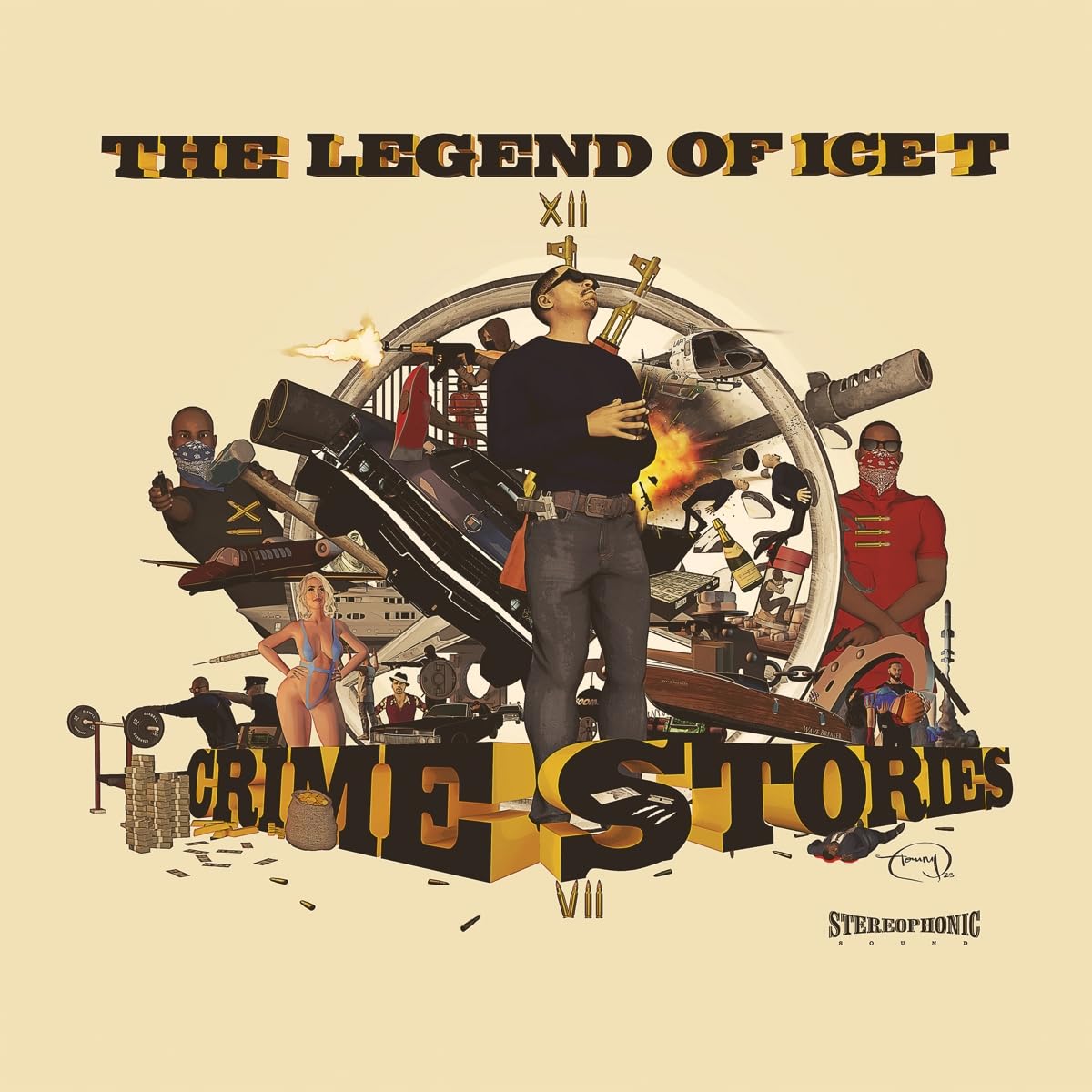 Ice-T - The Legend of Ice T: Crime Stories (3xLP Creep Records Exclusive Metallic Silver Vinyl)